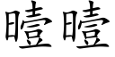 曀曀 (楷體矢量字庫)