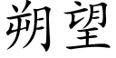 朔望 (楷体矢量字库)