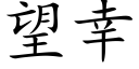 望幸 (楷体矢量字库)