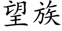 望族 (楷體矢量字庫)