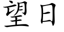 望日 (楷體矢量字庫)