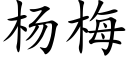 杨梅 (楷体矢量字库)