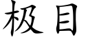 极目 (楷体矢量字库)