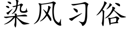 染风习俗 (楷体矢量字库)