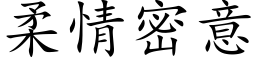 柔情密意 (楷體矢量字庫)