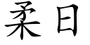 柔日 (楷体矢量字库)