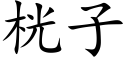 桄子 (楷體矢量字庫)