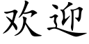 欢迎 (楷体矢量字库)