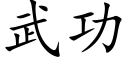 武功 (楷體矢量字庫)