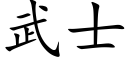 武士 (楷體矢量字庫)