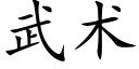 武術 (楷體矢量字庫)