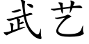 武艺 (楷体矢量字库)