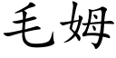 毛姆 (楷体矢量字库)