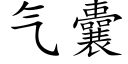 气囊 (楷体矢量字库)