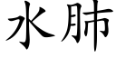 水肺 (楷體矢量字庫)