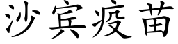 沙賓疫苗 (楷體矢量字庫)