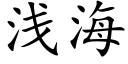 淺海 (楷體矢量字庫)