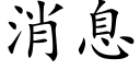 消息 (楷体矢量字库)