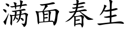 滿面春生 (楷體矢量字庫)