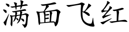 满面飞红 (楷体矢量字库)