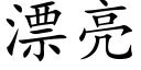 漂亮 (楷體矢量字庫)