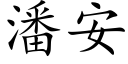 潘安 (楷体矢量字库)