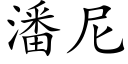 潘尼 (楷体矢量字库)