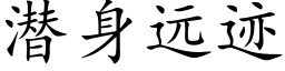 潛身遠迹 (楷體矢量字庫)