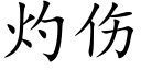 灼傷 (楷體矢量字庫)