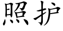 照护 (楷体矢量字库)