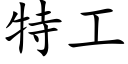 特工 (楷體矢量字庫)