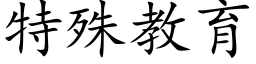 特殊教育 (楷體矢量字庫)