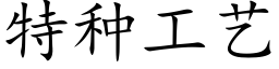 特种工艺 (楷体矢量字库)