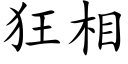 狂相 (楷体矢量字库)