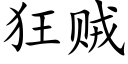 狂賊 (楷體矢量字庫)