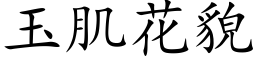 玉肌花貌 (楷體矢量字庫)