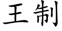 王制 (楷体矢量字库)