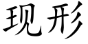 现形 (楷体矢量字库)