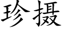 珍攝 (楷體矢量字庫)