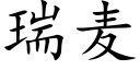 瑞麦 (楷体矢量字库)