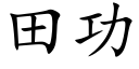 田功 (楷体矢量字库)