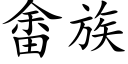 畬族 (楷体矢量字库)