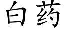 白药 (楷体矢量字库)