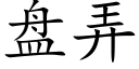 盘弄 (楷体矢量字库)