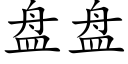 盘盘 (楷体矢量字库)