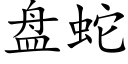 盘蛇 (楷体矢量字库)