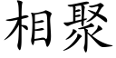 相聚 (楷体矢量字库)