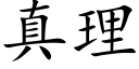 真理 (楷体矢量字库)