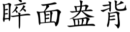 睟面盎背 (楷體矢量字庫)