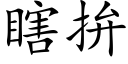 瞎拚 (楷體矢量字庫)